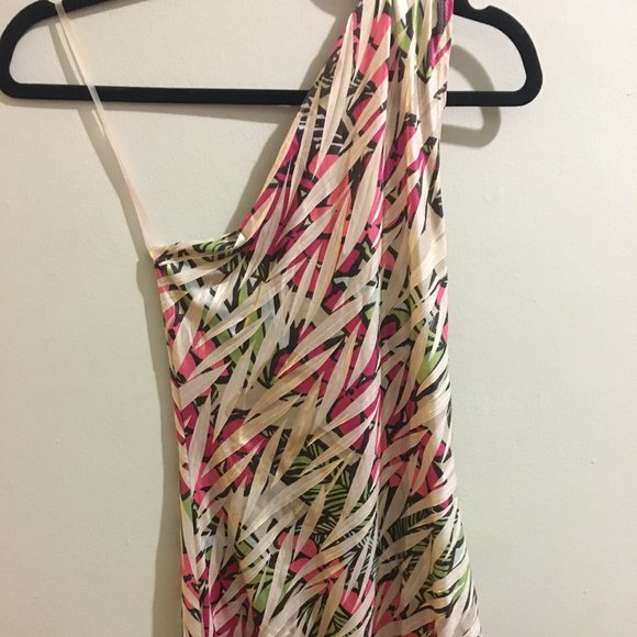 Pink & Green Off The Shoulder Blouse - Item#27 - Picture 4 of 4